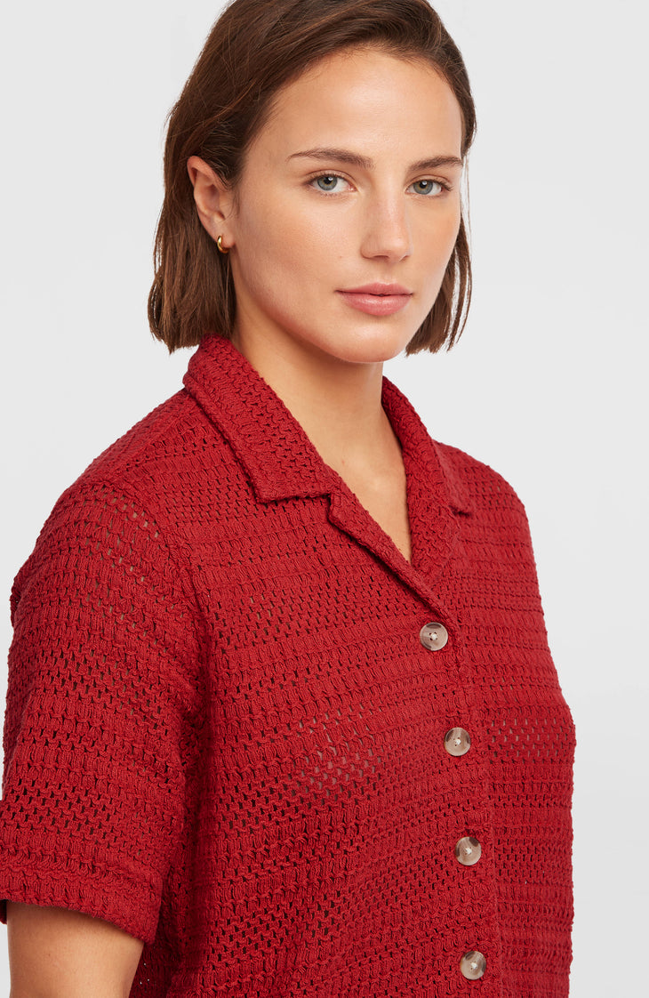 O'Riginals Häkelbluse | Midnight Poppy
