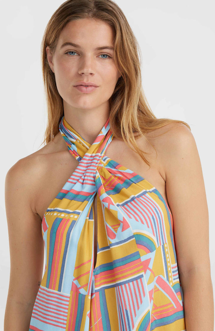 Naima Women of the Wave Kleid | Yellow Art Geo