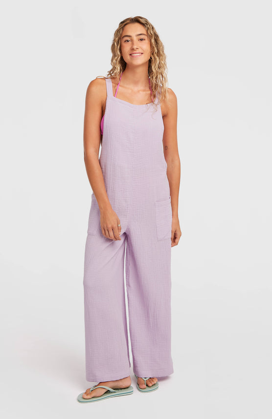 Strukturierte Brenda Latzhose | Pale Lavender
