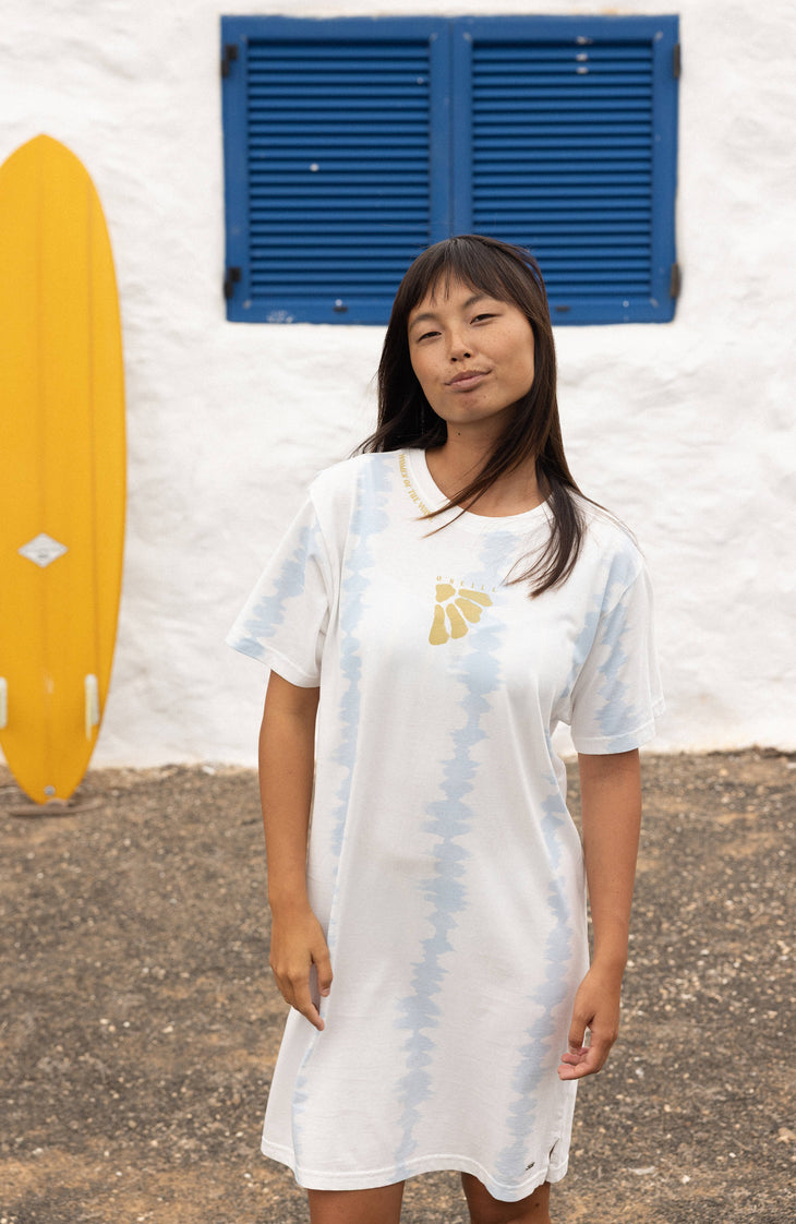 Women of the Wave T-Shirt-Kleid | White TDTee