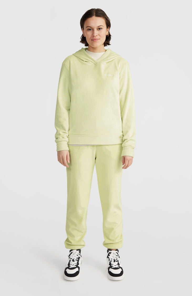 Velour Fleece-Hoodie | Lime Wash