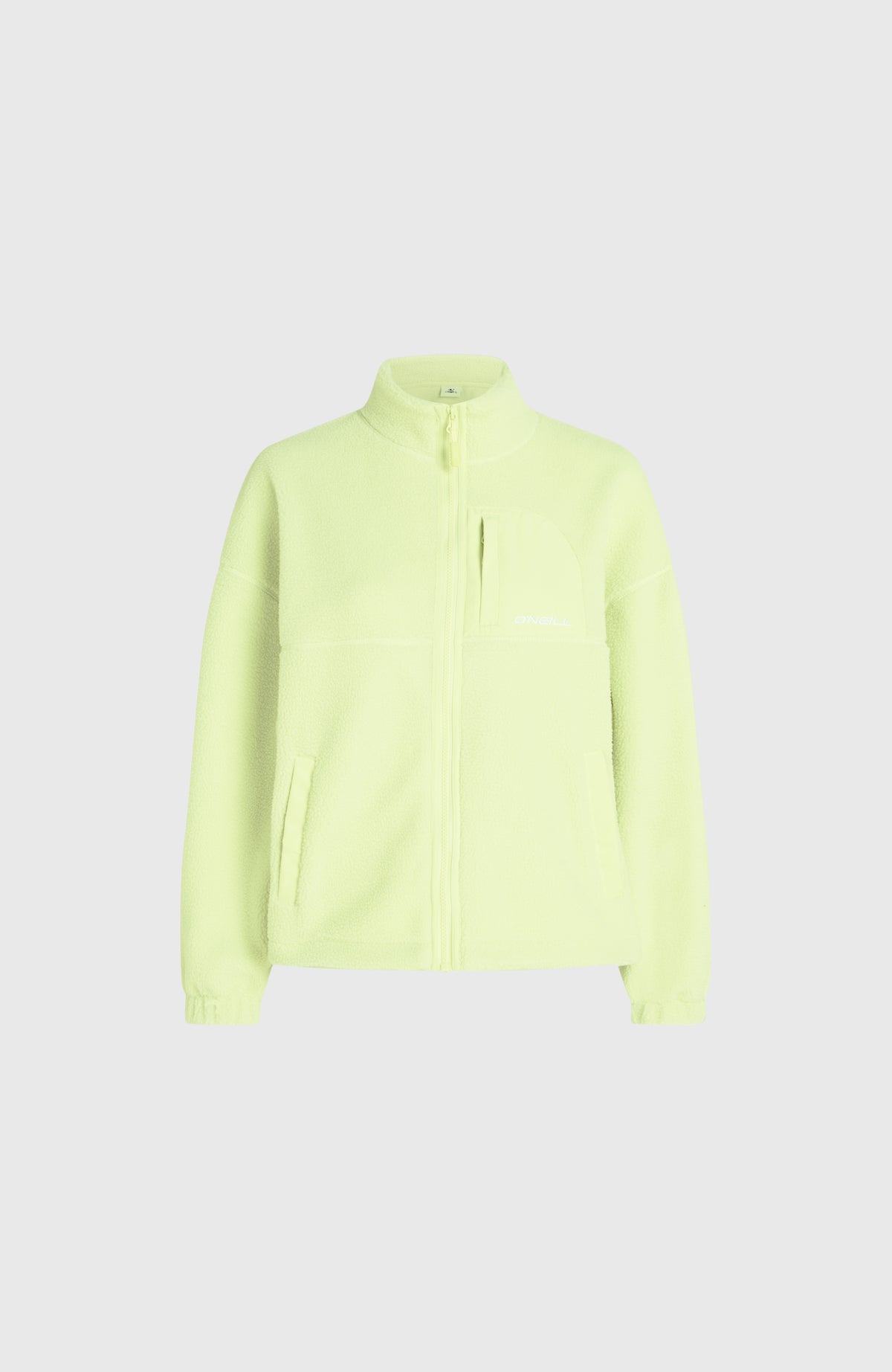 Flauschige Fleecejacke mit Reißverschluss | Lime Wash