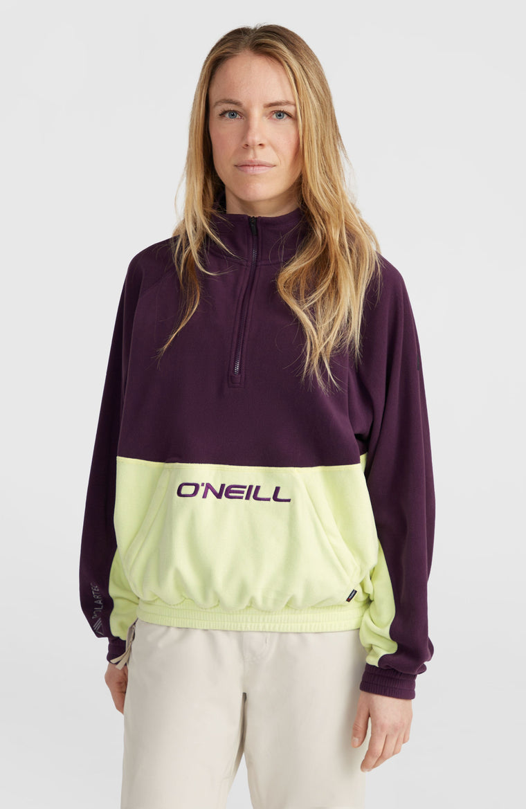 O'Riginals Polartec® 100 Fleecepullover mit Halbreißverschluss | Aubergine Colour Block O'Riginals Polartec® 100 Fleecepullover mit Halbreißverschluss | Aubergine Colour Block