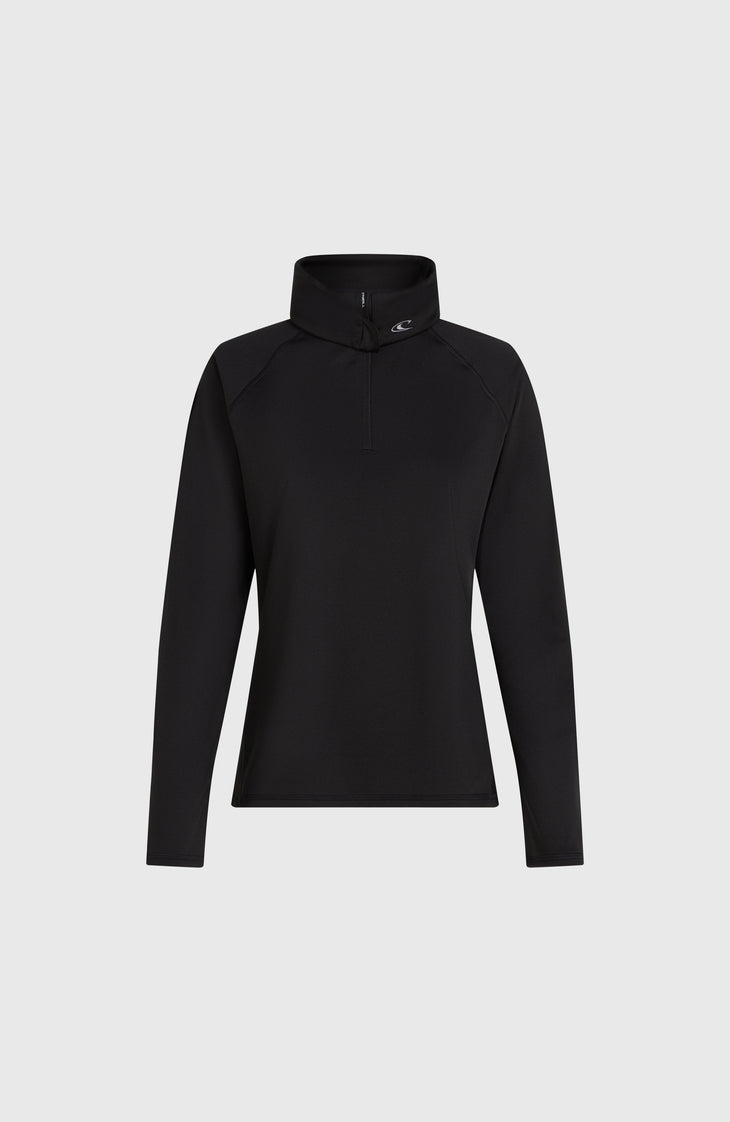 Hydrowick Fleecepullover mit Halbreißverschluss | Black Out