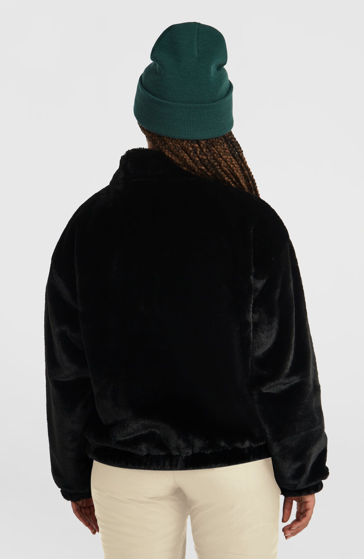 FWC'Cruz Faux Fur Fleecejacke | Black Out