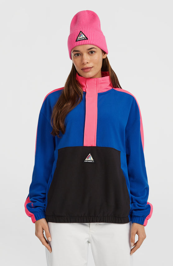 FWC'Play Polartec® Fleecepullover mit Halbreißverschluss | Active Blue Colour Block