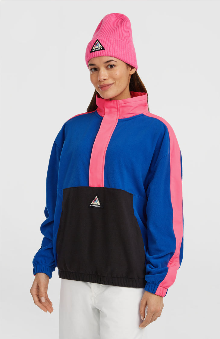 FWC'Play Polartec® Fleecepullover mit Halbreißverschluss | Active Blue Colour Block