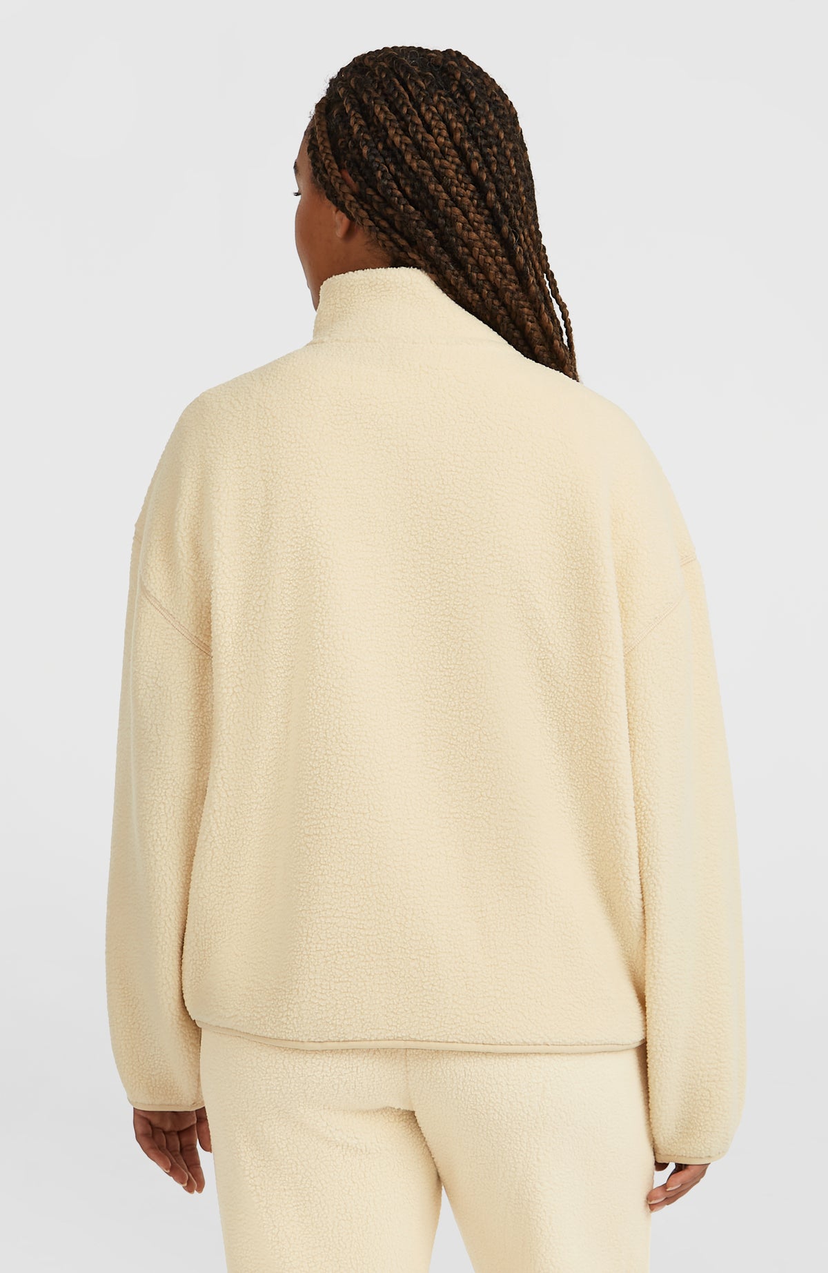 Flauschige Must-Have Fleecejacke mit Reißverschluss | Macaron