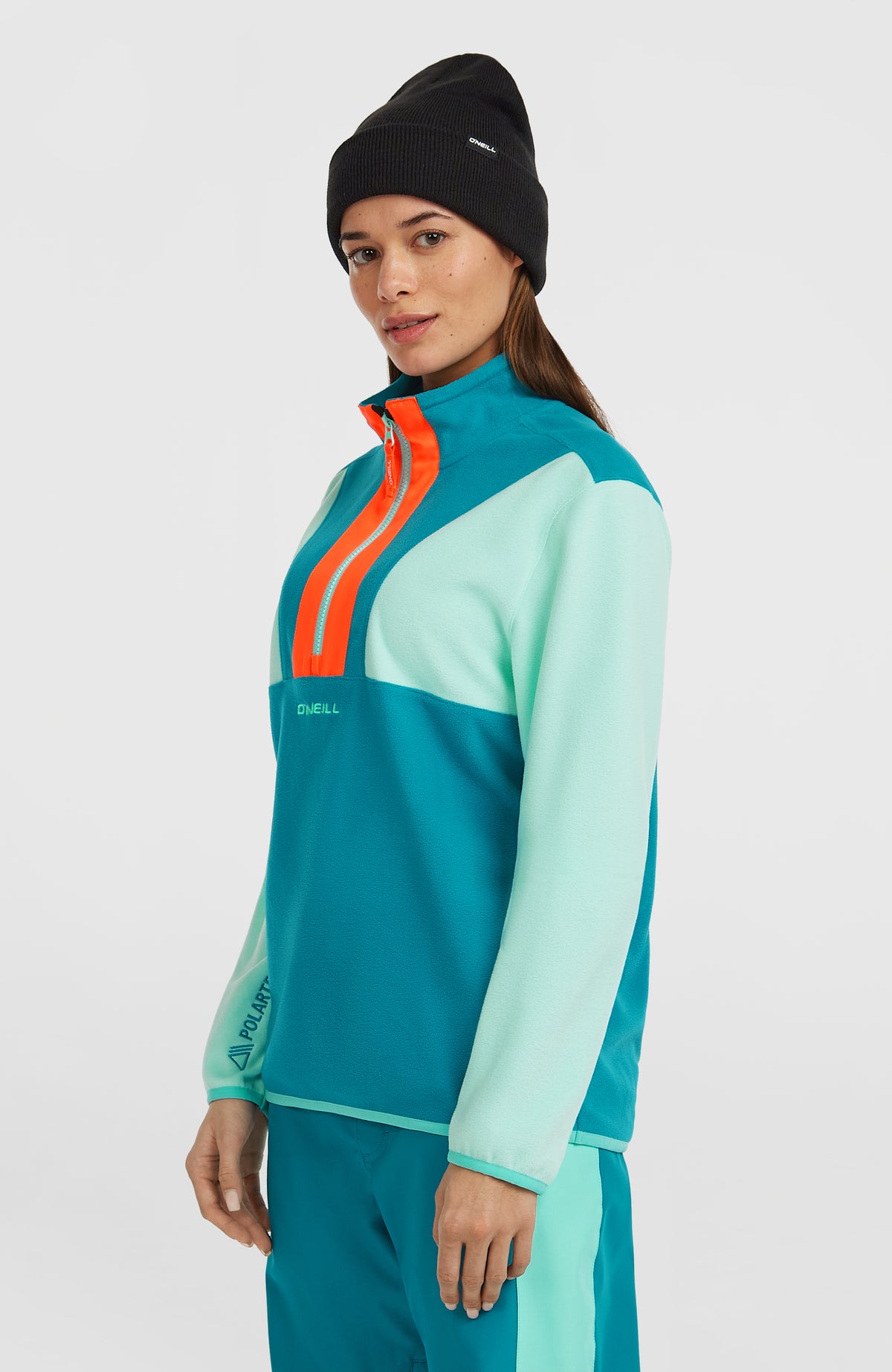 FWC'Cruz Triple Polartec® Fleecepullover mit Halbreißverschluss | Retro Mint Colour Block