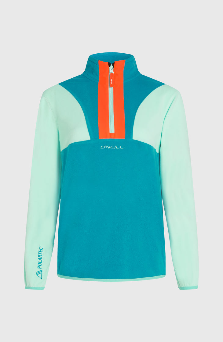 FWC'Cruz Triple Polartec® Fleecepullover mit Halbreißverschluss | Retro Mint Colour Block