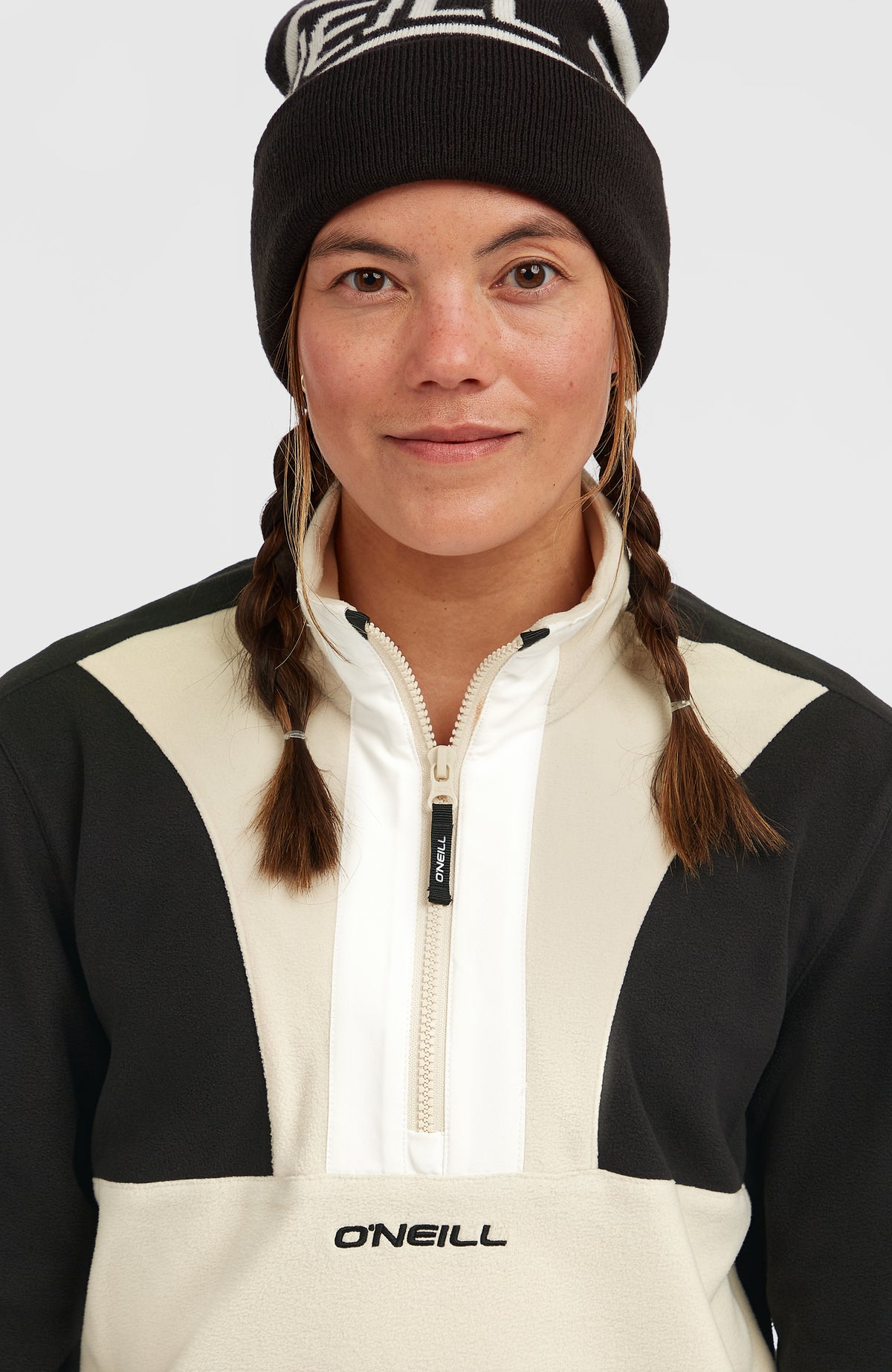 FWC'Cruz Triple Polartec® Fleecepullover mit Halbreißverschluss | Black Out Colour Block