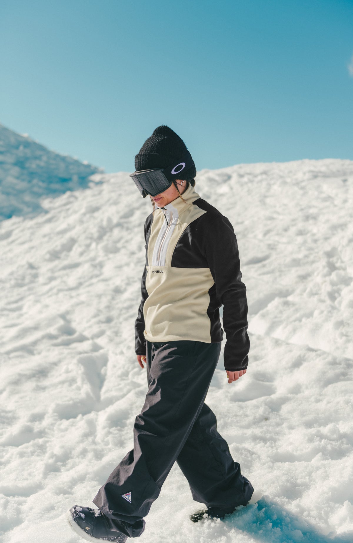 FWC'Cruz Triple Polartec® Fleecepullover mit Halbreißverschluss | Black Out Colour Block