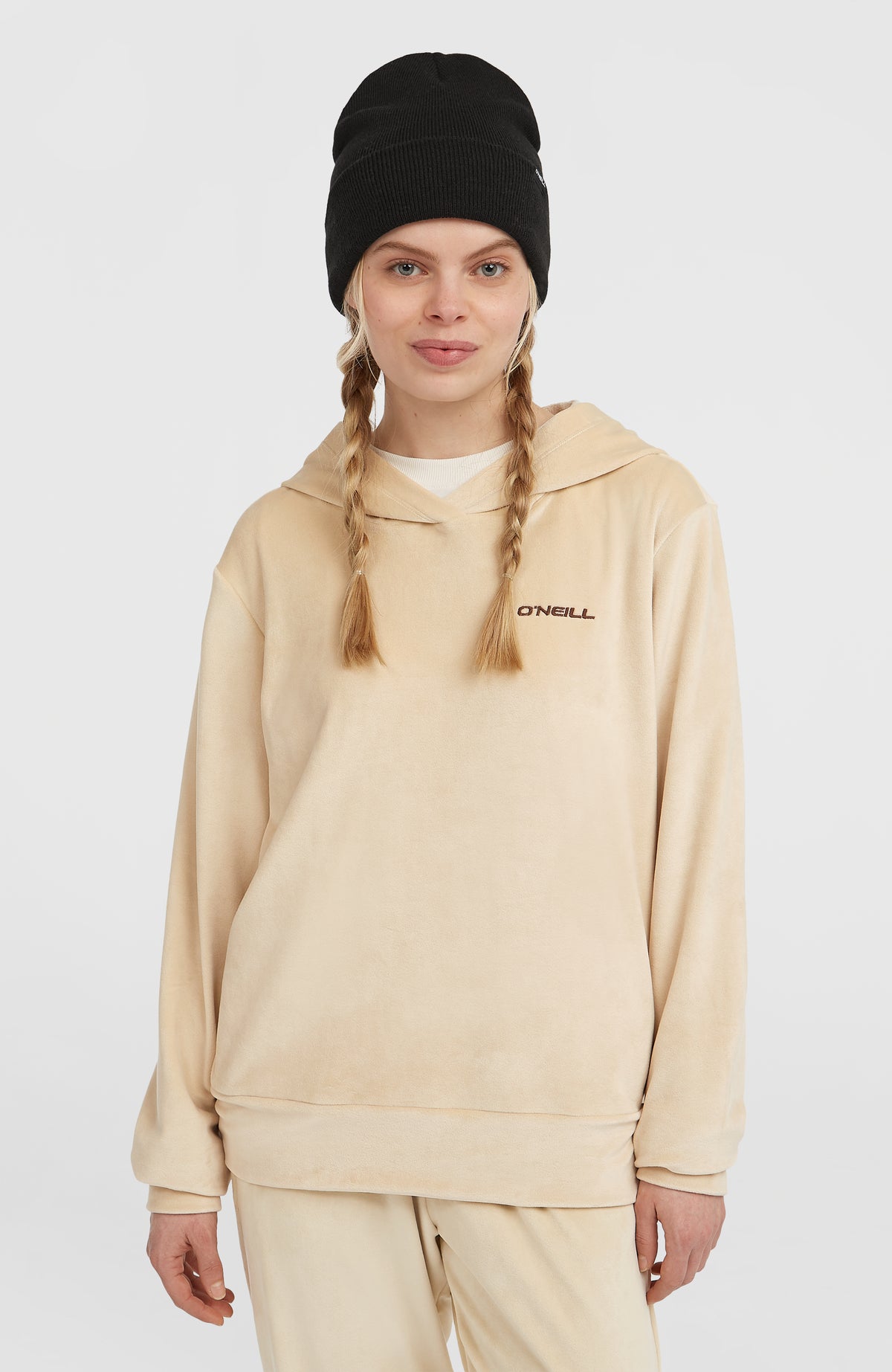 FWC'Cruz Velour Hoodie | Macaron