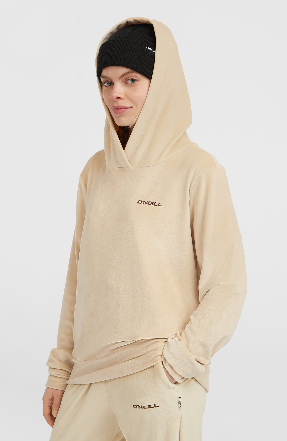 FWC'Cruz Velour Hoodie | Macaron