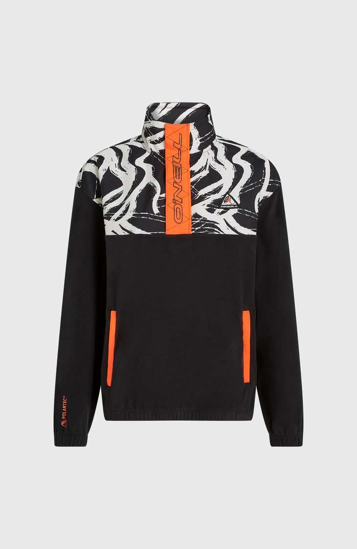 FWC'Play Polartec® Fleecepullover mit Halbreißverschluss | White Snowtracks
