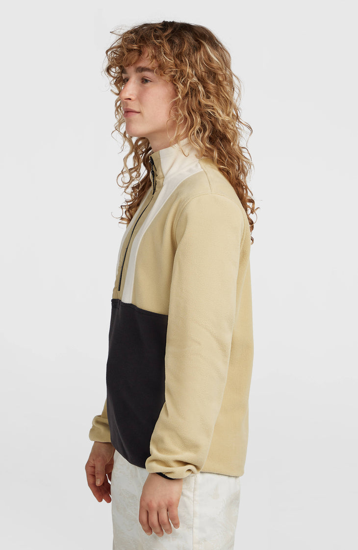 FWC'Cruz Triple Polartec® Fleecepullover mit Halbreißverschluss | Olive Blush Colour Block