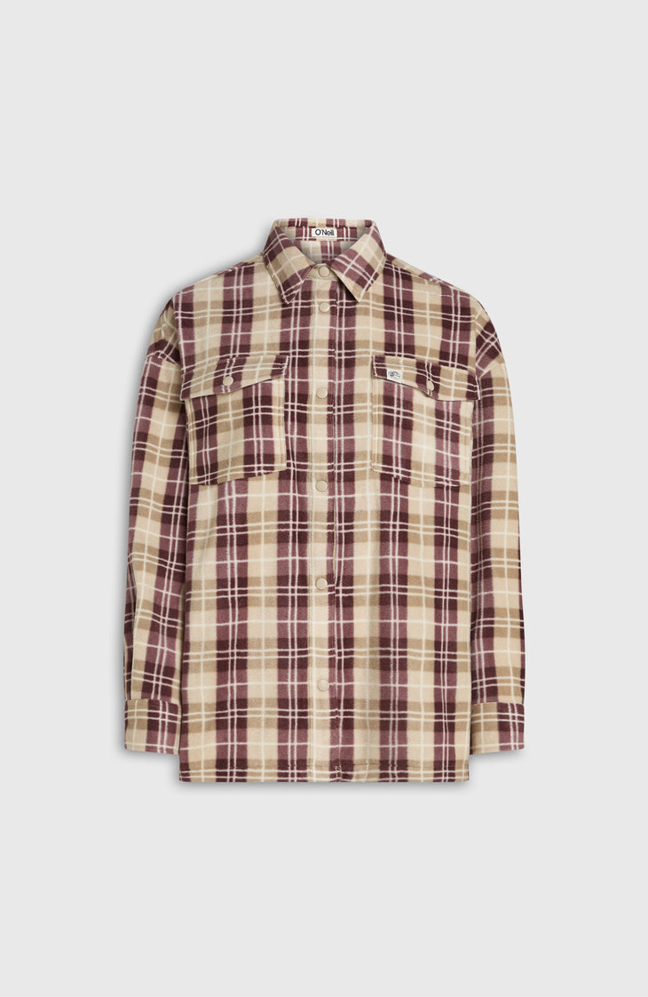 O'Riginals Superfleece Hemd | Beige Check Flannel