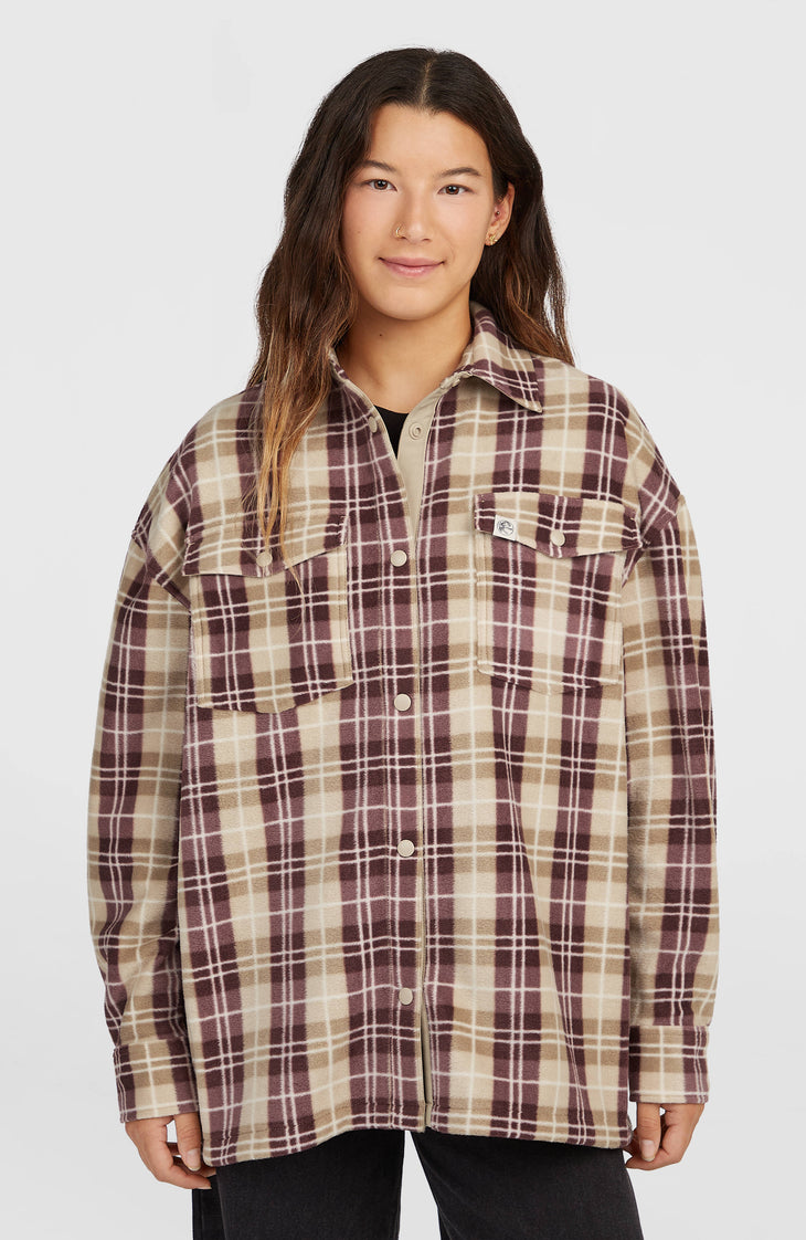 O'Riginals Superfleece Hemd | Beige Check Flannel