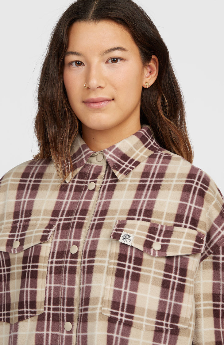 O'Riginals Superfleece Hemd | Beige Check Flannel