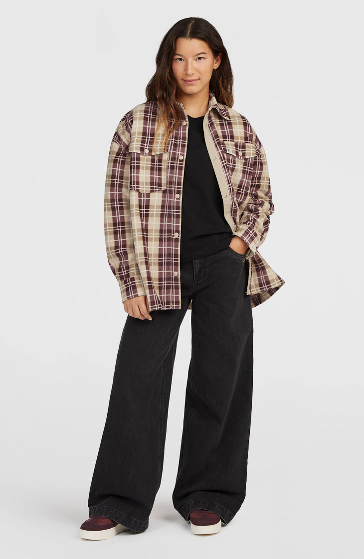 O'Riginals Superfleece Hemd | Beige Check Flannel