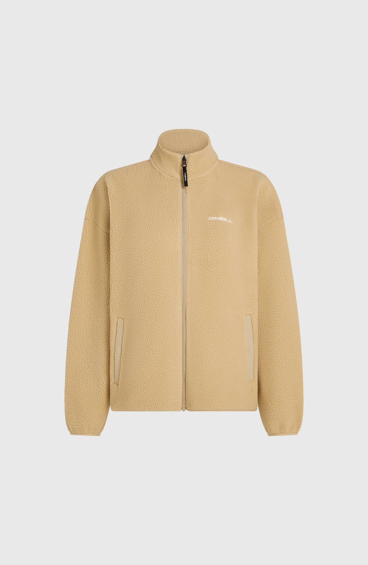 Flauschige Must-Have Fleecejacke mit Reißverschluss | Olive Blush