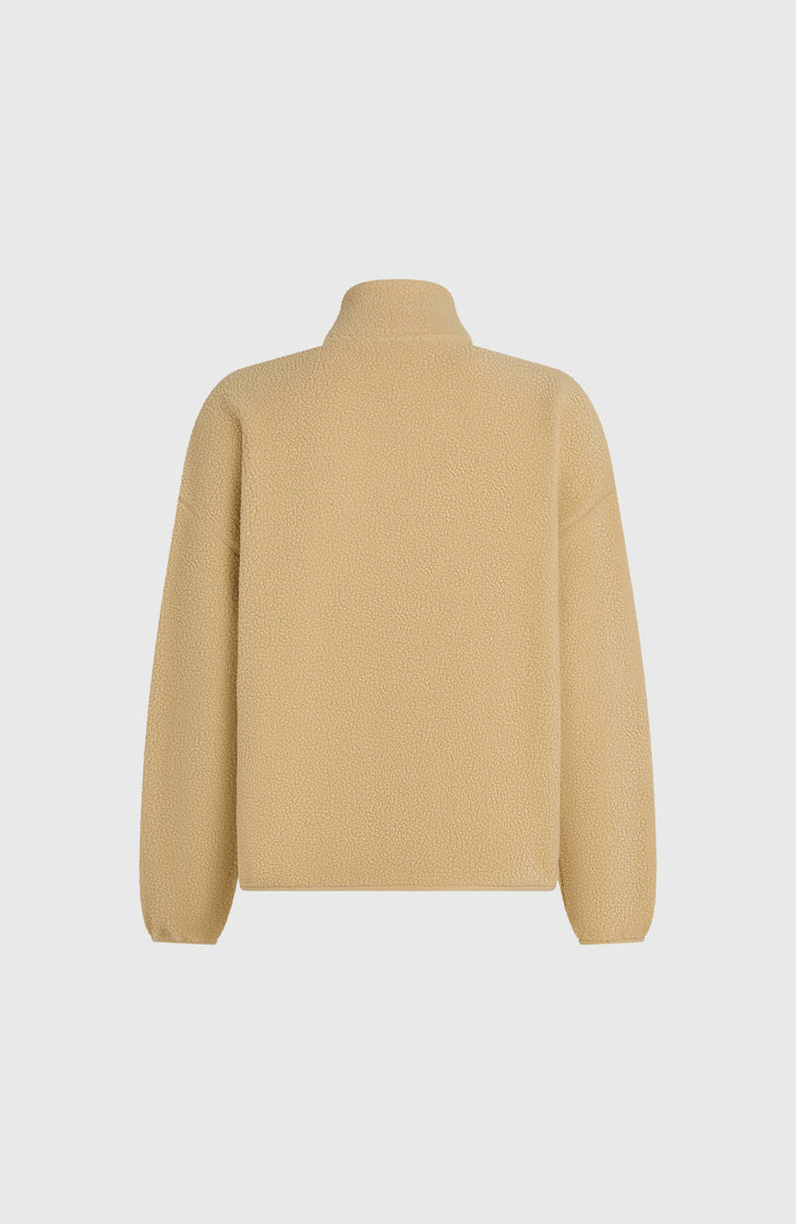 Flauschige Must-Have Fleecejacke mit Reißverschluss | Olive Blush