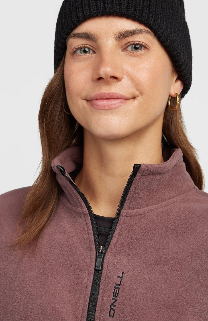 FWC'Cruz Jack's Polartec® Fleecejacke mit Reißverschluss | Purple Gray