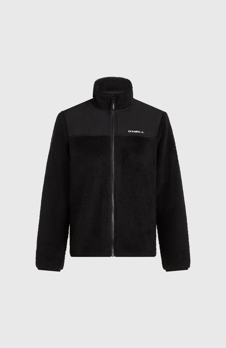 FWC'Cruz Fuzzy Fleecejacke mit Reißverschluss | Black Out