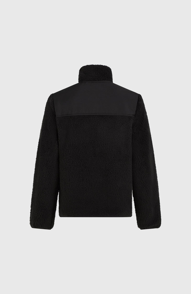 FWC'Cruz Fuzzy Fleecejacke mit Reißverschluss | Black Out