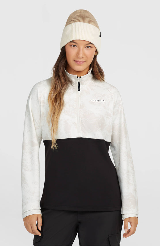 FWC'Cruz Printed Fleecepullover mit Halbreißverschluss | White Mountain Landscape