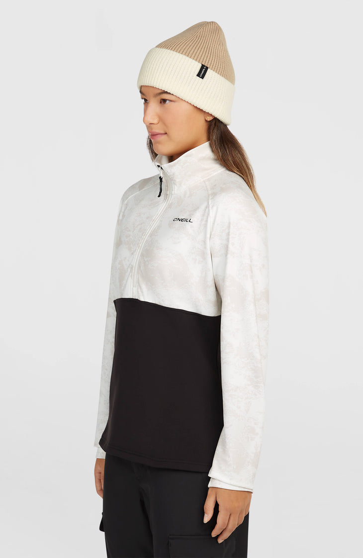 FWC'Cruz Printed Fleecepullover mit Halbreißverschluss | White Mountain Landscape