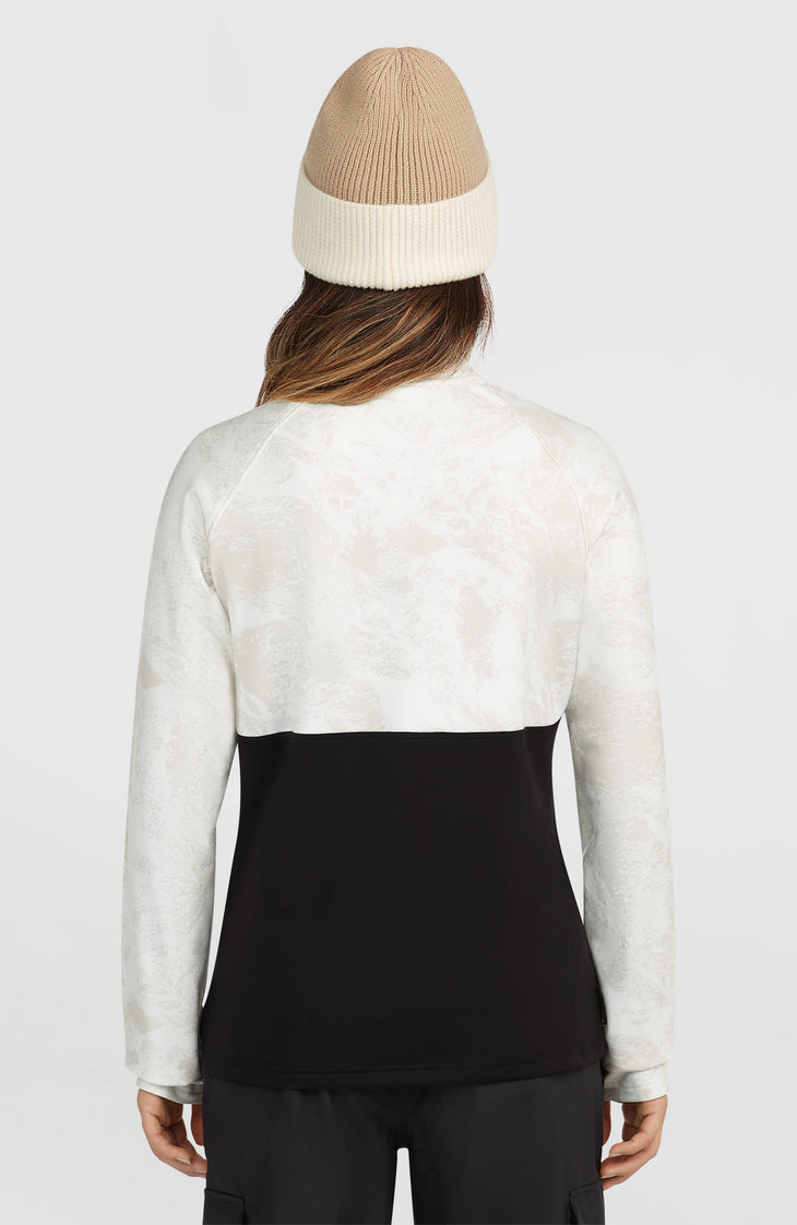 FWC'Cruz Printed Fleecepullover mit Halbreißverschluss | White Mountain Landscape