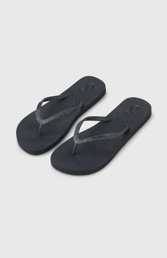 Profile Glitter Sandalen | Black Out