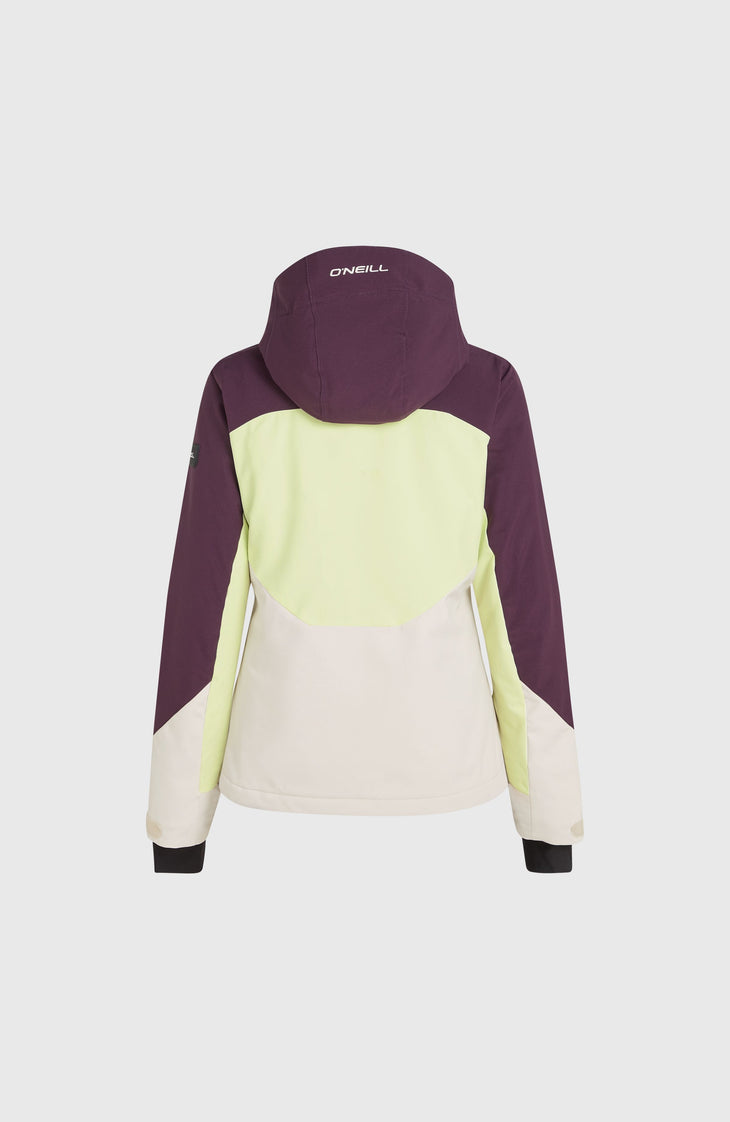 Carbonite Skijacke | Aubergine Colour Block