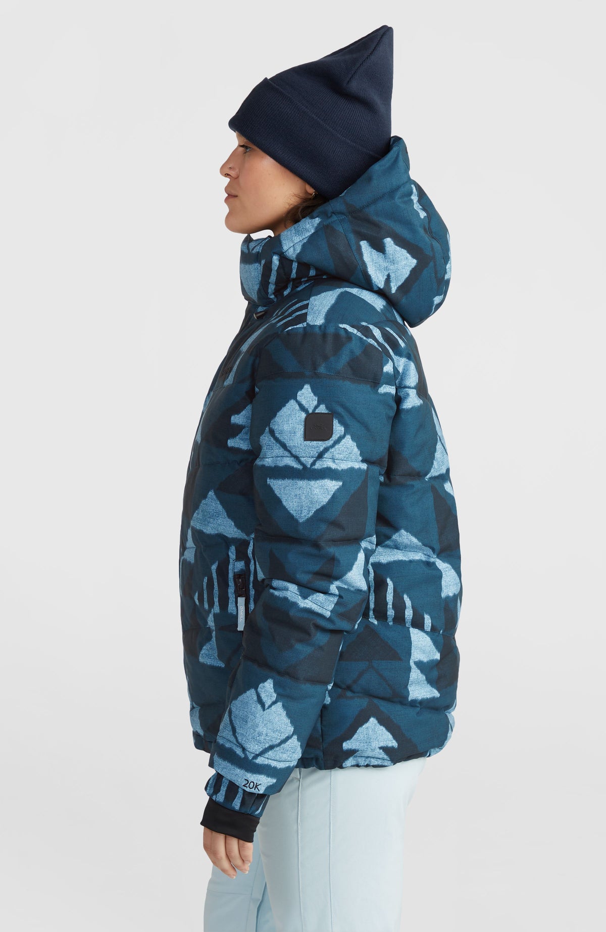 Z.E.N. Puffer Hybrid-Skijacke | Blue Triangle Ikat