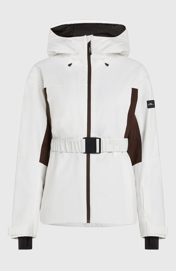 FWC'Cruz Hybrid-Skijacke mit Gürtel | Snow White Colour Block