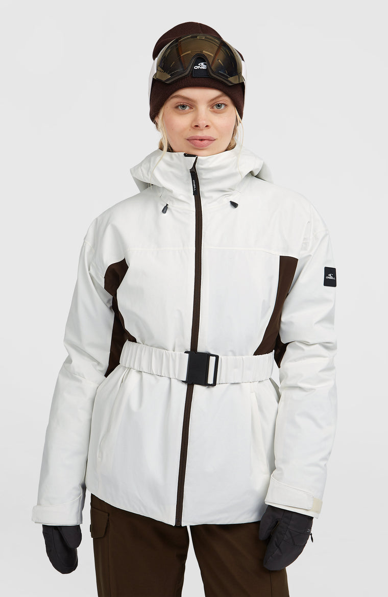 FWC'Cruz Hybrid-Skijacke mit Gürtel | Snow White Colour Block FWC'Cruz Hybrid-Skijacke mit Gürtel | Snow White Colour Block