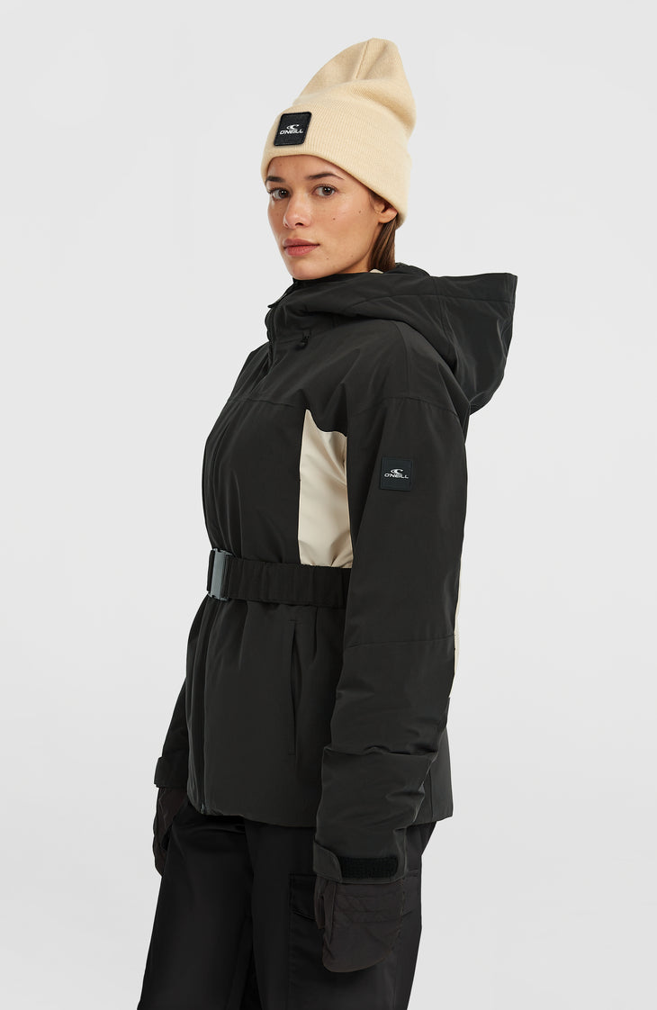 FWC'Cruz Hybrid-Skijacke mit Gürtel | Black Out Colour Block