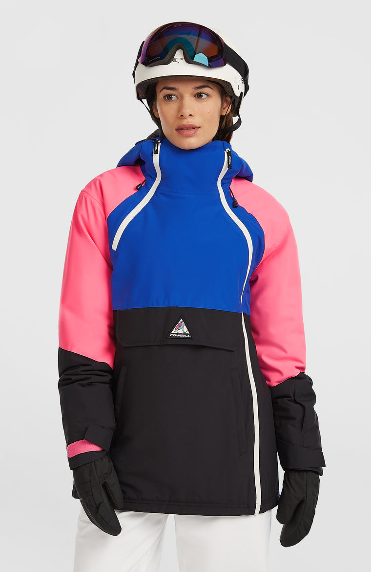 FWC'Play Asymmetric Ski- und Snowboardjacke | Active Blue Colour Block FWC'Play Asymmetric Ski- und Snowboardjacke | Active Blue Colour Block