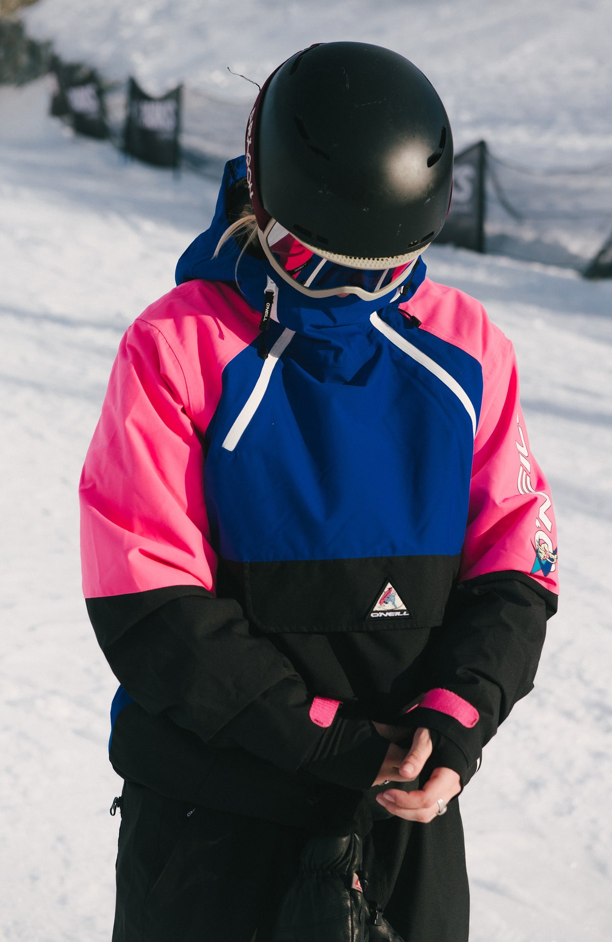 FWC'Play Asymmetric Ski- und Snowboardjacke | Active Blue Colour Block