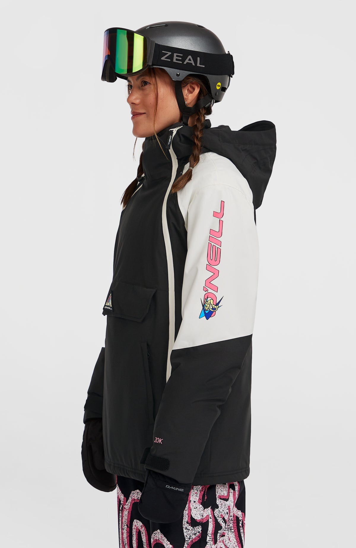 FWC'Play Asymmetric Ski- und Snowboardjacke | Black Out Colour Block