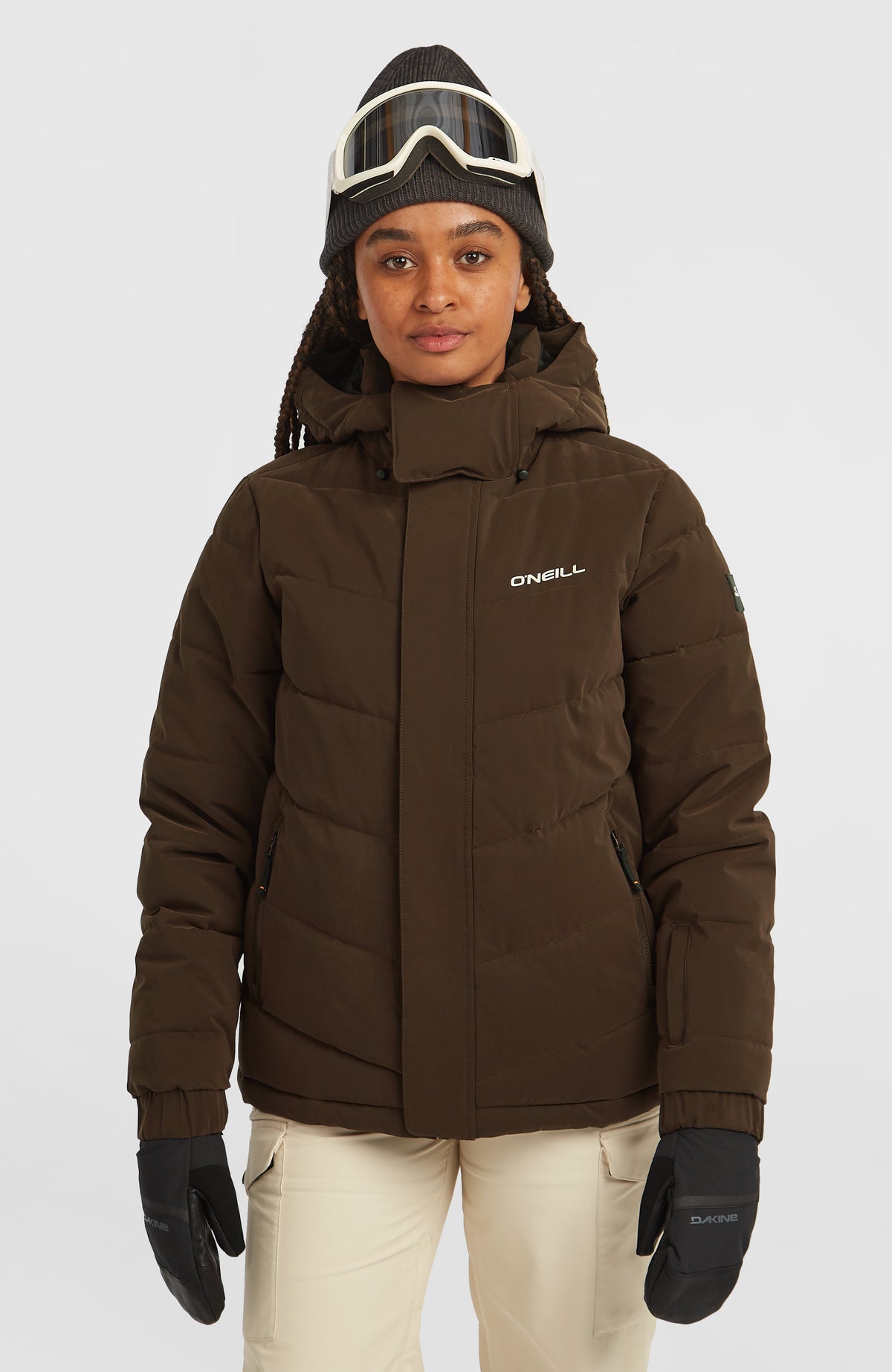 Gesteppte FWC'Cruz Hybrid-Skijacke | Coffee Bean