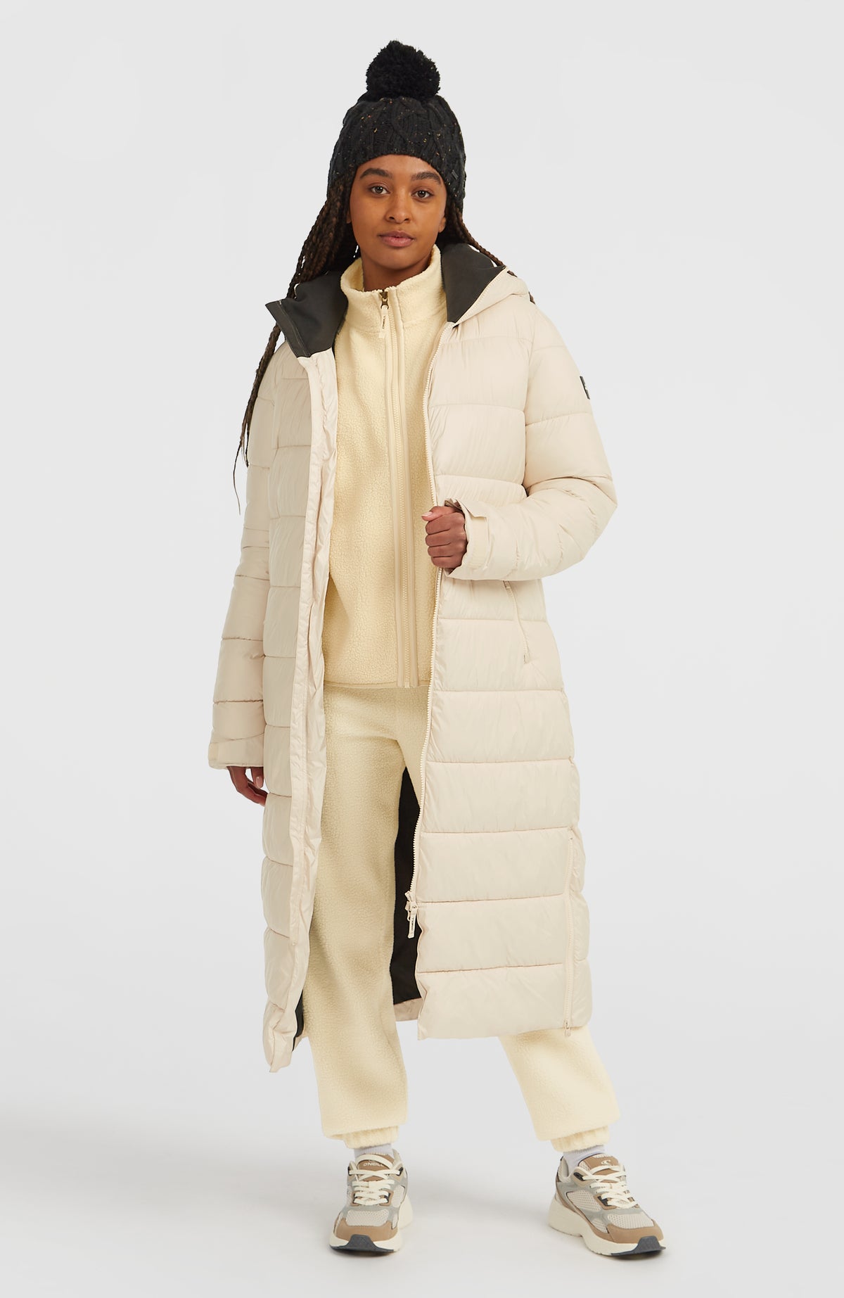 Lange Must-Have Steppjacke | Macaron