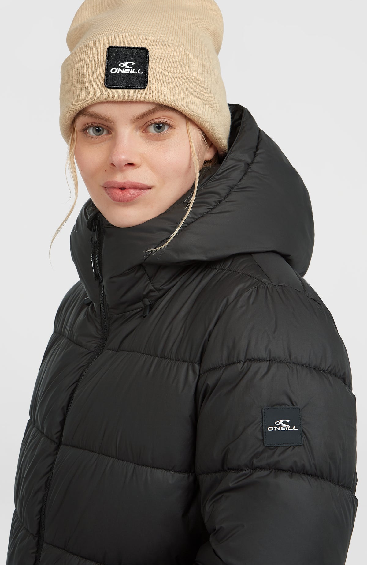 Lange Must-Have Steppjacke | Black Out
