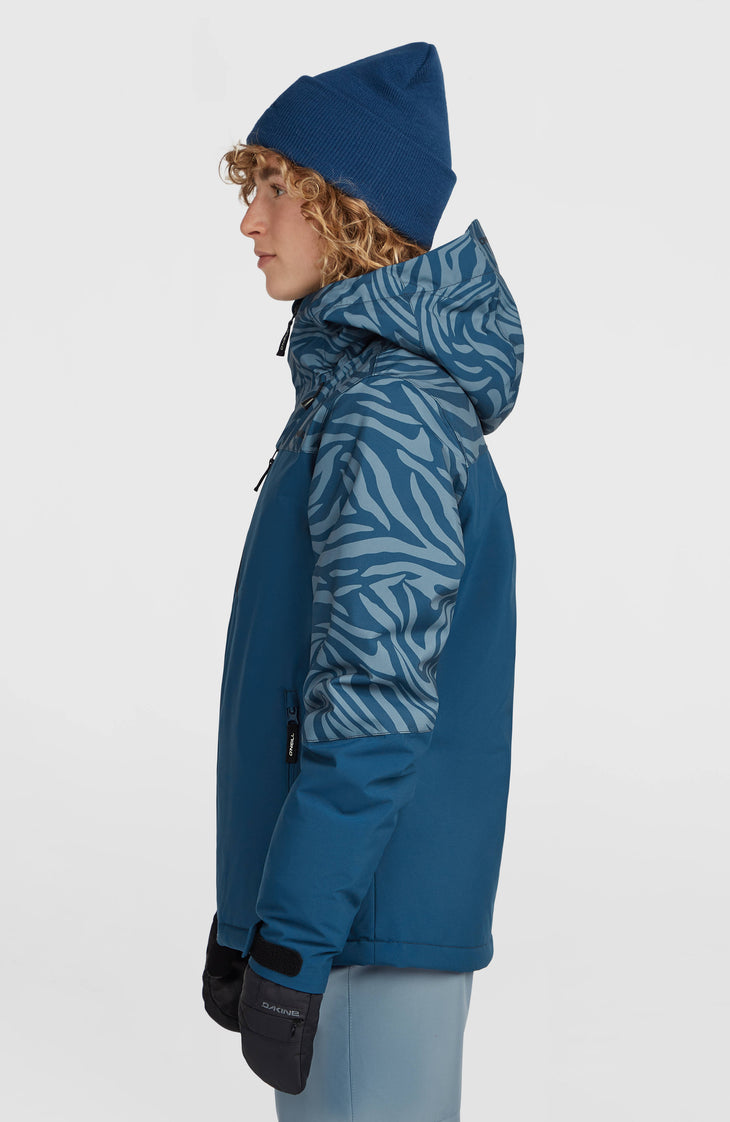 FWC'Cruz Triple Skijacke | Blue Swirl Zebra