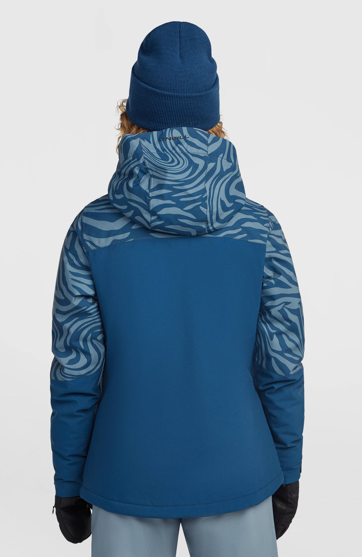 FWC'Cruz Triple Skijacke | Blue Swirl Zebra