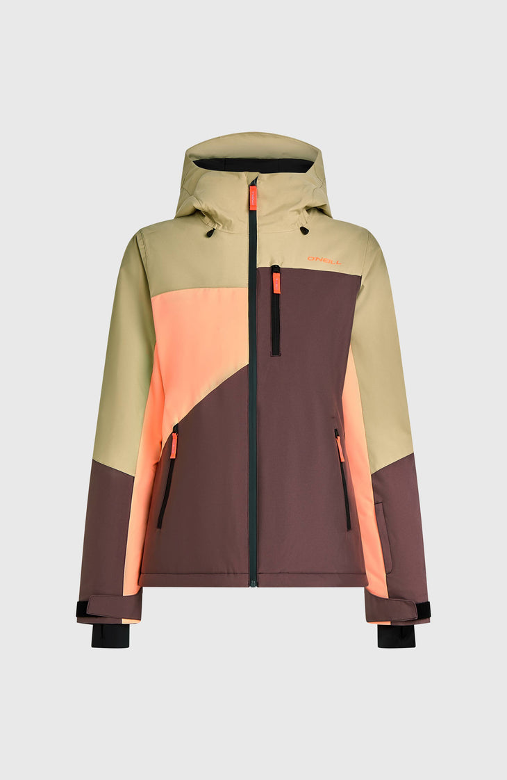 FWC'Cruz Triple Skijacke | Olive Blush Colour Block