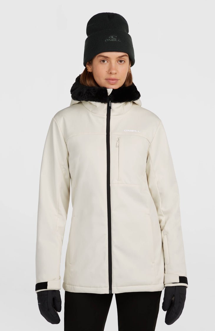 FWC'Cruz Softshell-Skijacke | Linen White