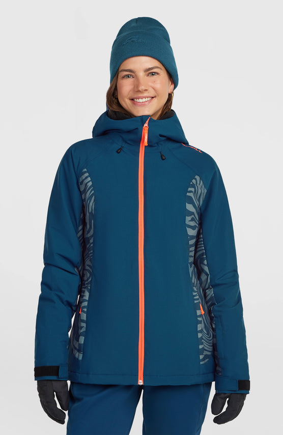 FWC'Cruz Duo Skijacke | Blue Swirl Zebra