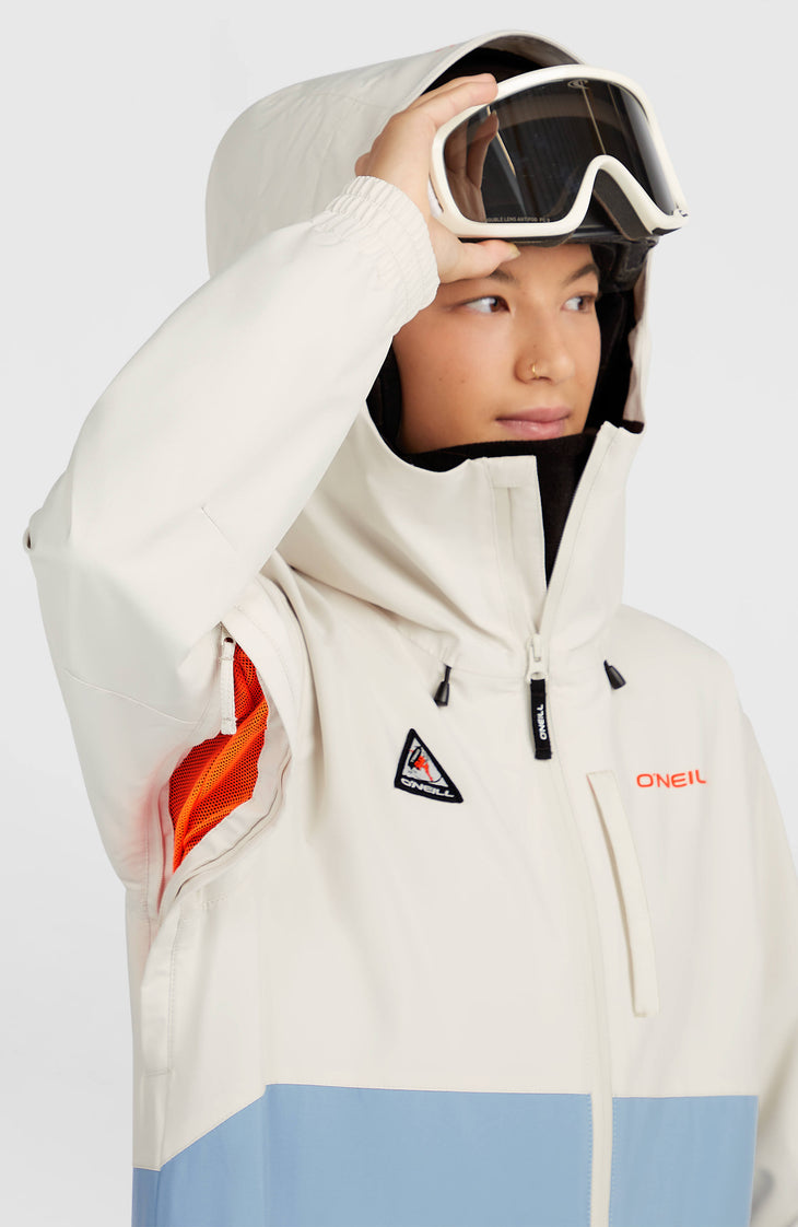 FWC'Play Park Ski- und Snowboardjacke | Linen White Colour Block